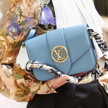 루이비통 여성 블루 숄더백 - Louis vuitton Womens Blue Shoulder Bag 