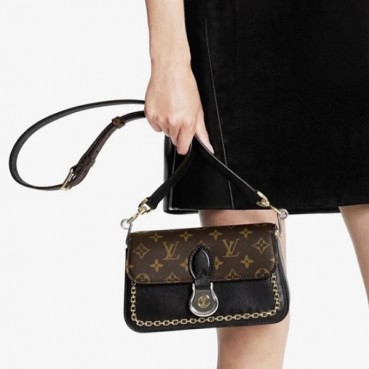 루이비통 여성 블랙 숄더백 - Louis vuitton Womens Black Shoulder Bag 