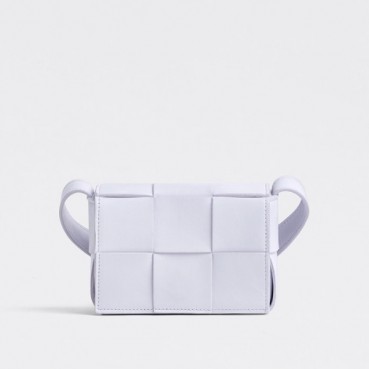 보테가베네타 여성용  퍼플 미니 카세트백 - Womens Purple Cassette Bag 