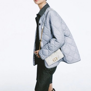 디올 여성 카로 화이트 체인백 - Dior Womens White Shoulder Bag 