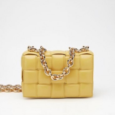 보테가베네타 여성용 옐로우 카세트백 - Womens Yellow Cassette Bag 