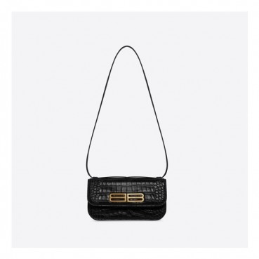 발렌시아가 여성 Gossip 블랙 숄더백 - Womens Black Shoulder Bag 