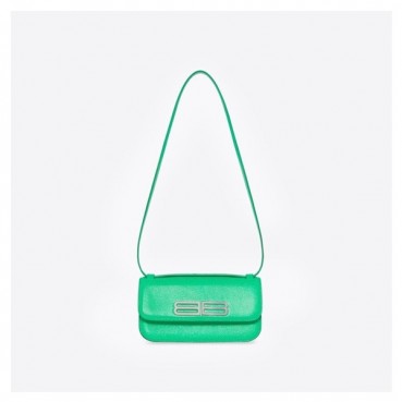 발렌시아가 여성 Gossip 그린 숄더백 - Womens Green Shoulder Bag 