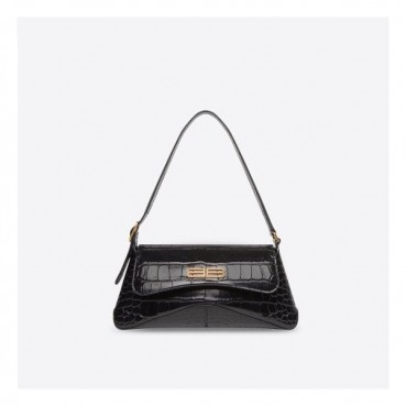 발렌시아가 여성 시그니처 블랙 숄더백 - Womens Black Shoulder Bag 