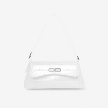 발렌시아가 여성 시그니처 화이트 숄더백 - Womens White Shoulder Bag 