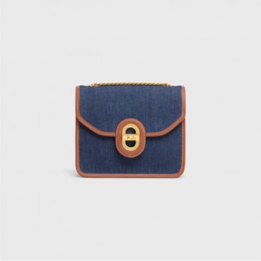 셀린느 여성 Triomphe 블루 체인백 - Womens Blue Mini Bag 