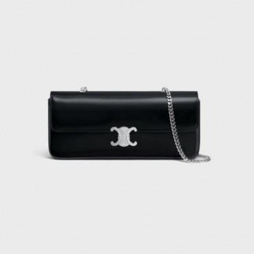 셀린느 여성 Triomphe 블랙 숄더백 - Womens Black Shoulder Bag 
