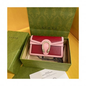 [럭셔리한]Gucci 2021 Mini GG Dionysus Shoulder Bag,16.5cm,GUB1325 - 구찌 2021 미니 GG 디오니서스 숄더백,16.5cm,핑크+레드