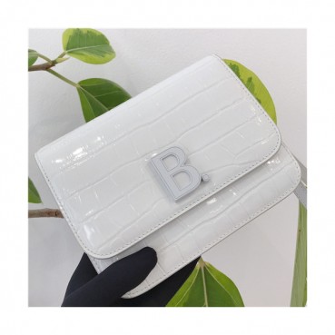 [발렌시아가]Balenciaga 2021 Women's Leather Shoulder Bag,19cm,BGB0651 - 발렌시아가 2021 여성용 레더 숄더백,19cm,화이트