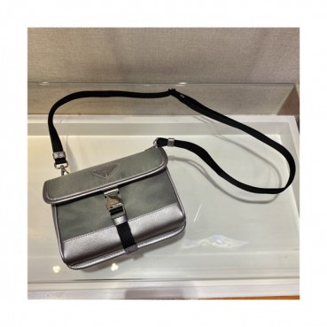 [프라다]Prada 2021 Mm/Wm Nylon Mini Shoulder Bag,18cm,PRAB0445 - 프라다 2021 남여공용 나일론 미니 숄더백,18cm,실버
