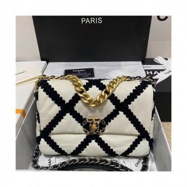 [럭셔리한]Chanel 2021 Women's Leather Shoulder bag,26cm,CHAB1715 - 샤넬 2021 여성용 레더 숄더백,26cm,화이트