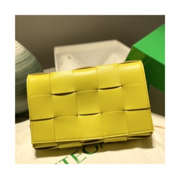 [보테가베네타]Bottega Veneta 2021 Women's Leather Shoulder Bag,23cm,BVB0661 - 보테가베네타 2021 여성용 레더 숄더백,23cm,옐로우