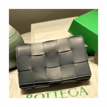 [보테가베네타]Bottega Veneta 2021 Women's Leather Shoulder Bag,23cm,BVB0657 - 보테가베네타 2021 여성용 레더 숄더백,23cm,닥크그레이