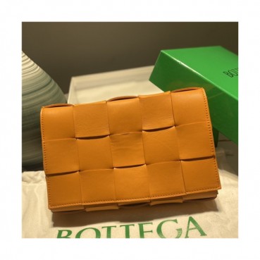 [보테가베네타]Bottega Veneta 2021 Women's Leather Shoulder Bag,23cm,BVB0653 - 보테가베네타 2021 여성용 레더 숄더백,23cm,오렌지