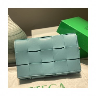 [보테가베네타]Bottega Veneta 2021 Women's Leather Shoulder Bag,23cm,BVB0652 - 보테가베네타 2021 여성용 레더 숄더백,23cm,블루