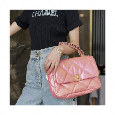 [블링블링]Chanel 2021 Women's Leather Shoulder Bag,30cm,CHAB1698 - 샤넬 2021 여성용 레더 숄더백,30cm,핑크