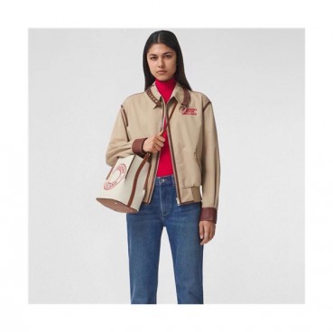 [버버리]Burberry 2021 Women's Canvas Tote Bag/Shoulder Bag,21cm,BURB0554 - 버버리 2021 여서용 캔버스 토트백/숄더백,21cm,베이지
