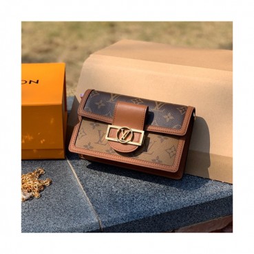 [럭셔리한]Louis Vuitton 2021 Women's Dauphine Shoulder Bag,18.5cm,LOUB2354 - 루이비통 2021 여성용 도핀 숄더백,18.5cm,브라운