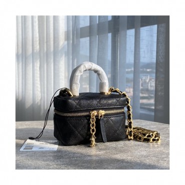 [유니크한]Chanel 2021 Women's Leather Mini Shoulder Bag,12cm,CHAB1651 - 샤넬 2021 여성용 레더 미니 숄더백,12cm,블랙