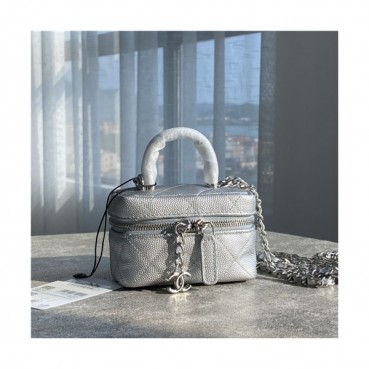 [유니크한]Chanel 2021 Women's Leather Mini Shoulder Bag,12cm,CHAB1650 - 샤넬 2021 여성용 레더 미니 숄더백,12cm,실버