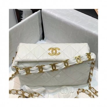 [샤넬]Chanel 2021 Women's Leather Shouder bag,19cm - 샤넬 2021 여성용 레더 숄더백,19cm,CHAB1641,화이트