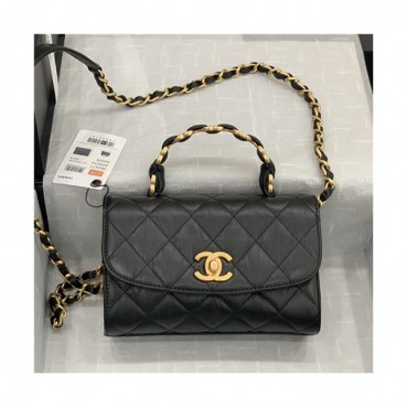 [샤넬]Chanel 2021 Coco Handle Tote Shoulder Bag,19.5cm - 샤넬 2021 코코 핸들 토트 숄더백,19.5cm,CHAB1636,블랙