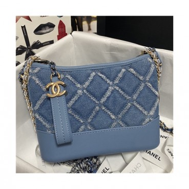 [샤넬]Chanel 2021 Denim Shoulder Bag,20cm - 샤넬 2021 데님 숄더백,20cmCHAB1629,블루