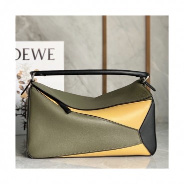 [로에베]Loewe 2021 Men's Puzzle Tote Shloulder Bag,35cm, - 로에베 2021 남성용 퍼즐 토트 숄더백,35cm,LOEB0522,올리브