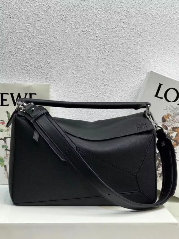 [로에베]Loewe 2021 Men's Puzzle Tote Shloulder Bag,35cm, - 로에베 2021 남성용 퍼즐 토트 숄더백,35cm,LOEB0519,블랙