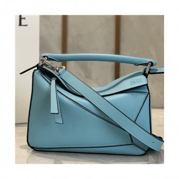 [로에베]Loewe 2021 Women's Puzzle Tote Shoulder Bag,24cm - 로에베 2021 여성용 퍼즐 토트 숄더백,24cm,LOEB0515,스카이블루
