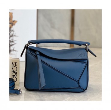 [로에베]Loewe 2021 Women's Puzzle Mini Tote Shoulder Bag,18cm - 로에베 2021 여성용 퍼즐 미니 토트 숄더백,18cm,LOEB0509,블루