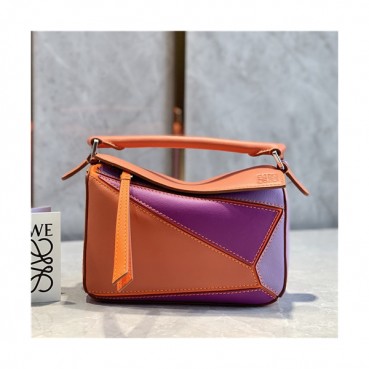 [로에베]Loewe 2021 Women's Puzzle Mini Tote Shoulder Bag,18cm - 로에베 2021 여성용 퍼즐 미니 토트 숄더백,18cm,LOEB0506,오렌지