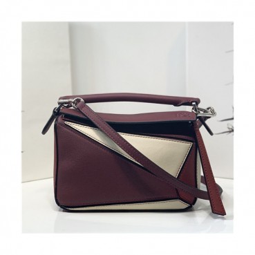 [로에베]Loewe 2021 Women's Puzzle Mini Tote Shoulder Bag,18cm - 로에베 2021 여성용 퍼즐 미니 토트 숄더백,18cm,LOEB0505,레드