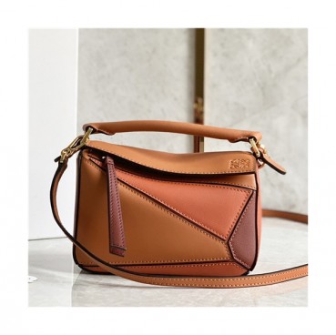 [로에베]Loewe 2021 Women's Puzzle Mini Tote Shoulder Bag,18cm - 로에베 2021 여성용 퍼즐 미니 토트 숄더백,18cm,LOEB0501,오렌지