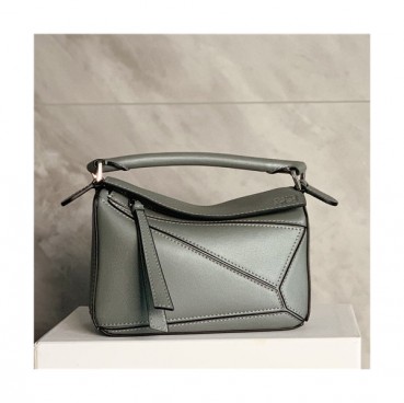[로에베]Loewe 2021 Women's Puzzle Mini Tote Shoulder Bag,18cm - 로에베 2021 여성용 퍼즐 미니 토트 숄더백,18cm,LOEB0500,그레이