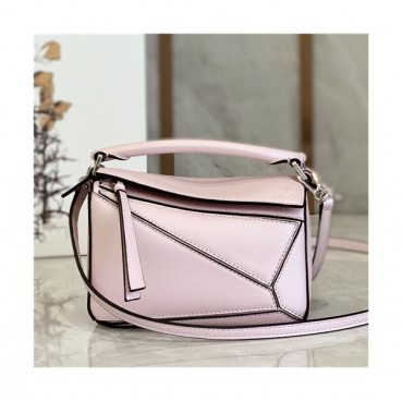 [로에베]Loewe 2021 Women's Puzzle Mini Tote Shoulder Bag,18cm - 로에베 2021 여성용 퍼즐 미니 토트 숄더백,18cm,LOEB0499,핑크
