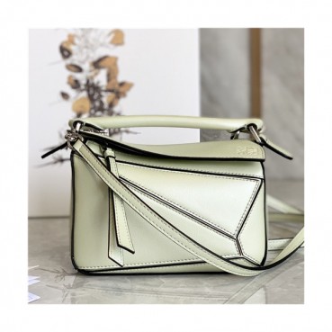 [로에베]Loewe 2021 Women's Puzzle Mini Tote Shoulder Bag,18cm - 로에베 2021 여성용 퍼즐 미니 토트 숄더백,18cm,LOEB0498,그린