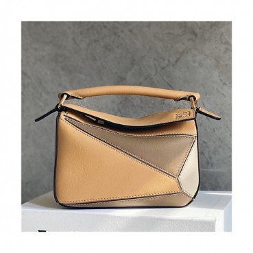 [로에베]Loewe 2021 Women's Puzzle Mini Tote Shoulder Bag,18cm - 로에베 2021 여성용 퍼즐 미니 토트 숄더백,18cm,LOEB0490,카멜