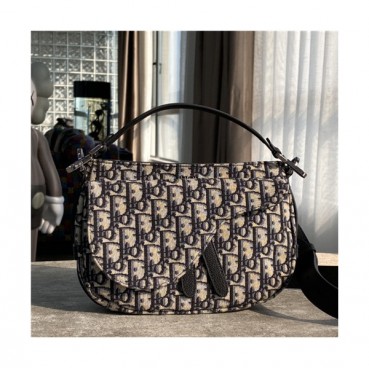 [디올]Dior 2021 's Oblique Shoulder Bag,24cm - 디올 2021  오블리크 숄더백,24cm,DIOB0632,블랙