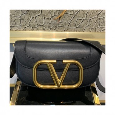 [발렌티노]Valentino 2021 Women's Garavani Supervee Shoulder Bag,26cm - 발렌티노 2021 여성용 가바니 슈퍼비 숄더백,26cm,VTB1054,블랙