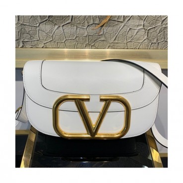 [발렌티노]Valentino 2021 Women's Garavani Supervee Shoulder Bag,26cm - 발렌티노 2021 여성용 가바니 슈퍼비 숄더백,26cm,VTB1052,화이트