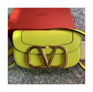 [발렌티노]Valentino 2021 Women's Garavani Supervee Shoulder Bag,26cm - 발렌티노 2021 여성용 가바니 슈퍼비 숄더백,26cm,VTB1049,옐로우