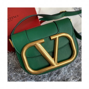 [발렌티노]Valentino 2021 Women's Garavani Supervee Shoulder Bag,18cm - 발렌티노 2021 여성용 가바니 슈퍼비 숄더백,18cm,VTB1042,그린