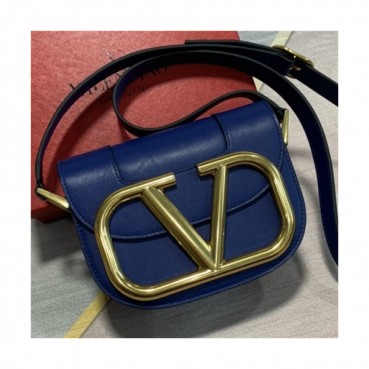 [발렌티노]Valentino 2021 Women's Garavani Supervee Shoulder Bag,18cm - 발렌티노 2021 여성용 가바니 슈퍼비 숄더백,18cm,VTB1039,네이비