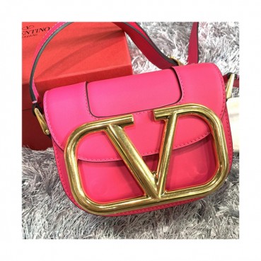 [발렌티노]Valentino 2021 Women's Garavani Supervee Shoulder Bag,18cm - 발렌티노 2021 여성용 가바니 슈퍼비 숄더백,18cm,VTB1036,핑크