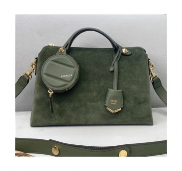 [펜디]Fendi 2021 Women's Leather Tote Shoulder Bag,28cm - 펜디 2021 여성용 레더 토트 숄더백,28cm,FENB0637,그린