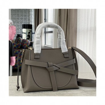 [로에베]Loewe 2021 Women's Mini Gate Top Handle Bag/Shoulder Bag,25cm - 로에베 2021 여성용 미니 게이트 탑 핸들백/숄더백,25cm,LOEB0488,그레이