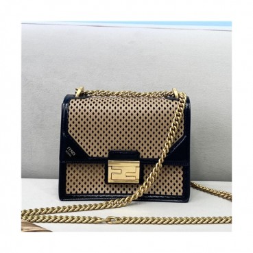 [펜디]Fendi 2021 Women's Leather Shoulder Bag,19cm - 펜디 2021 여성용 레더 숄더백,19cm,FENB0628,카키