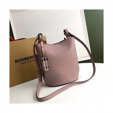 [버버리]Burberry 2021 Women's Leather Bucket Shoulder Bag,18.5cm - 버버리 2021 여성용 레더 버킷 숄더백,18.5cm,BURB0533,브라운