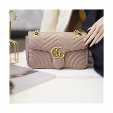 [구찌]Gucci 2020 Women's Marmont Matlase Shoulder Bag,26cm - 구찌 2020 여성용 마몬트 마틀라세 숄더백,26cm,GUB1253,베이지